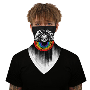 Wholesale skull print sun protection hanging ear triangle scarf