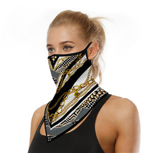 Wholesale chain printing sunscreen hanging ear triangle scarf