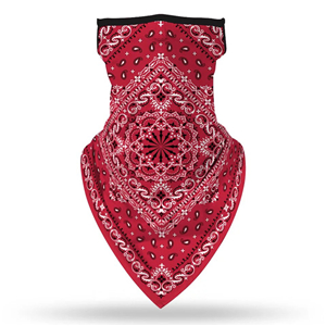 Wholesale hanging ear triangle silk scarf