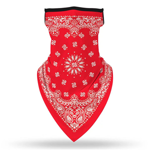 Wholesale hanging ear triangle silk scarf
