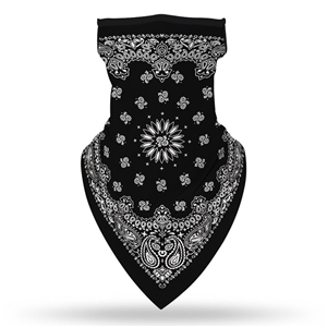 Wholesale hanging ear triangle silk scarf