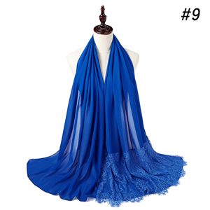 China wholesale chiffon lace scarf