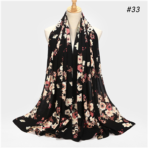 Wholesale Muslim printed chiffon scarf