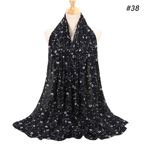 Wholesale Muslim printed chiffon scarf