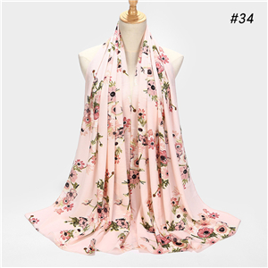 Wholesale Muslim printed chiffon scarf
