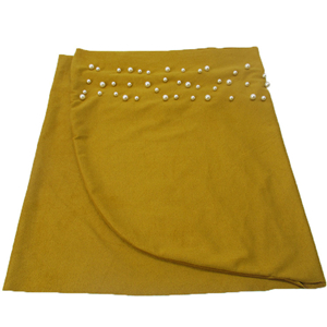 China wholesale Muslim cotton pearl head scarf