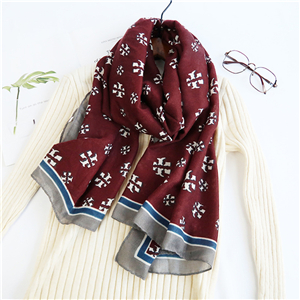 Wholesale geometric pattern printing cheap scarf
