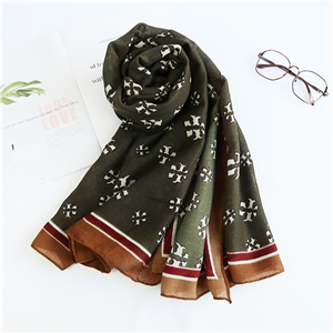 Wholesale geometric pattern printing cheap scarf