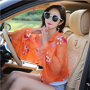 Wholesale embroidered chiffon cheap scarf