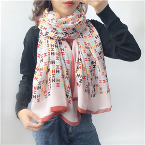 Wholesale letter cotton linen scarf