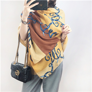 Wholesale letter cotton linen scarf