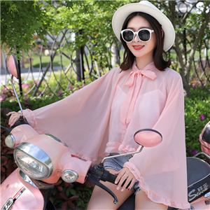 Wholesale solid color lotus leaf sun shawl