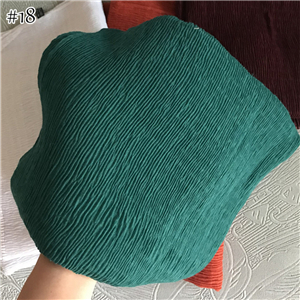 Wholesale solid color cotton linen crumpled scarf