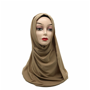 Wholesale pinstripe pleated cotton scarf