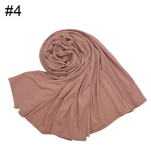 Wholesale pinstripe pleated cotton scarf