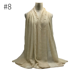Wholesale solid color sequined cotton scarf