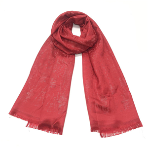 Wholesale solid color gold silk printed Muslim scarf