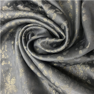 Wholesale solid color gold silk printed Muslim scarf