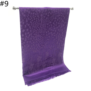 Wholesale solid color gold silk printed Muslim scarf