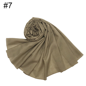 Wholesale solid color cotton muslim scarf