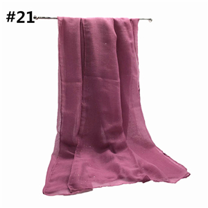 Wholesale solid color sprinkled gold Muslim scarf