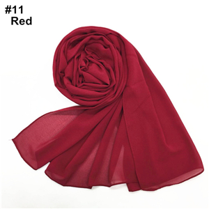 Wholesale cheap chiffon monochrome scarf