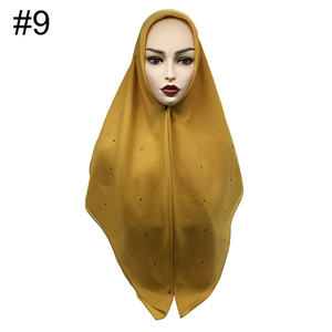 Wholesale single color hot sequined cotton scarf