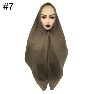 Wholesale single color hot sequined cotton scarf