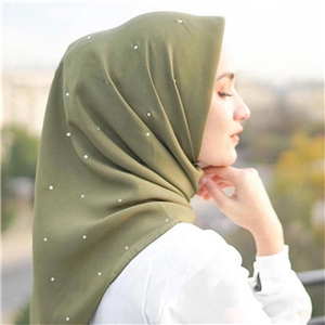 Wholesale single color hot sequined cotton scarf