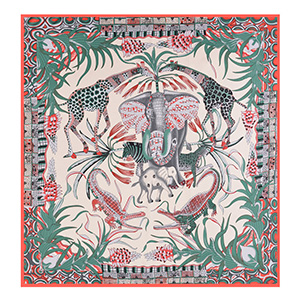 Sunscreen 130cm jungle big square scarf
