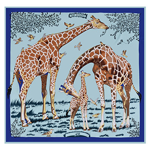 Sunscreen 130cm jungle big square scarf