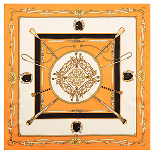 60cm chain silk scarf  small square
