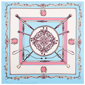 60cm chain silk scarf  small square