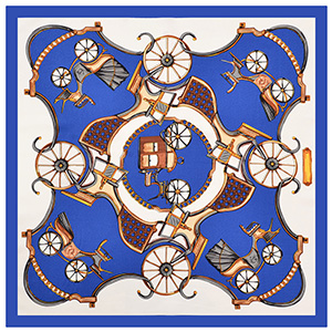 60cm chain silk scarf  small square