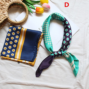 Printed retro wrapper wholesale square scarf