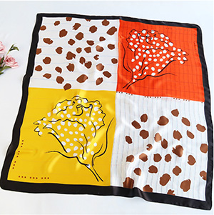 Rose elegant silk scarf wholesale square scarf