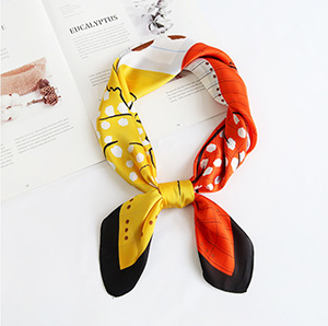 Rose elegant silk scarf wholesale square scarf