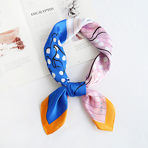 Rose elegant silk scarf wholesale square scarf