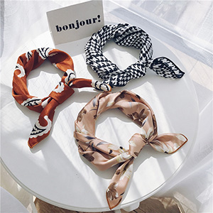 Decorative silk scarf leisure small square scarf