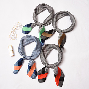 60cm silk scarf retro square scarf