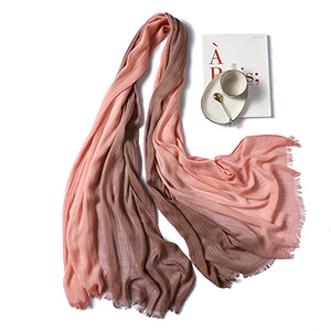 Cotton and linen stitching long scarf