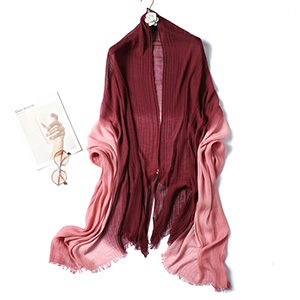 Cotton and linen stitching long scarf