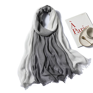 Cotton and linen stitching long scarf