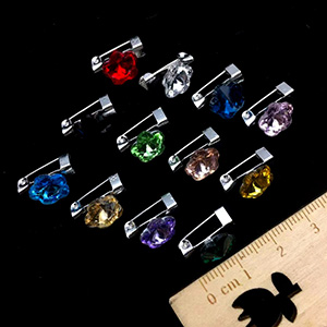 Diamond studded scarf buckle for women