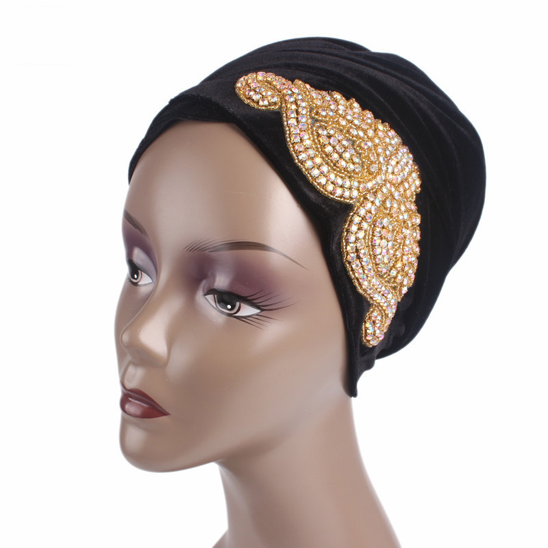 Muslim flame velvet turban hat