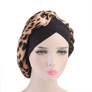 Muslim printed silk head scarf
