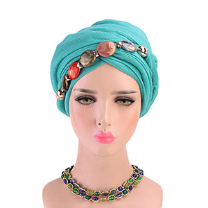 Muslim agate drill head scarf