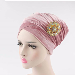 New Muslim velvet turban hat wholesale