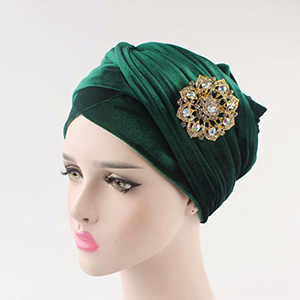 New Muslim velvet turban hat wholesale