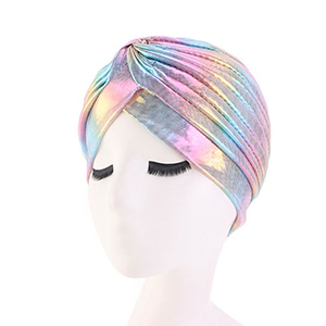 Muslim metallic turban hat